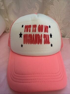 Pink women’s trucker hat